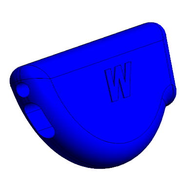 Dual Fit Gray Molded Wedgees.   Fits Small and Large frames