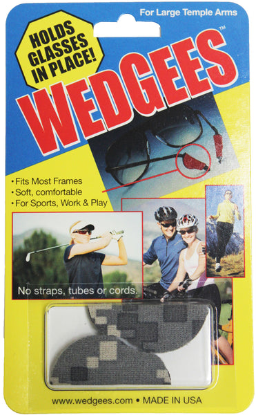 Wedgees Large - Camouflage - Fits Larger Glasses Temple Arms